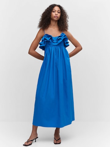 Robe 'Miel' MANGO en bleu