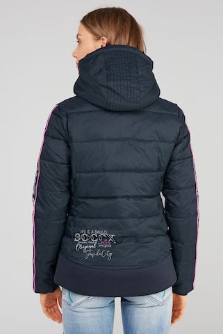 Soccx - Chaqueta de invierno en azul