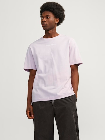 JACK & JONES Skjorte 'Stagger' i lilla: forside