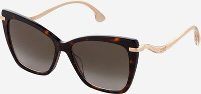 JIMMY CHOO Sonnenbrille 'SELBY/G/S' in dunkelbraun / gold, Produktansicht