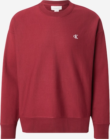 Calvin Klein Jeans Mikina - Červená: predná strana