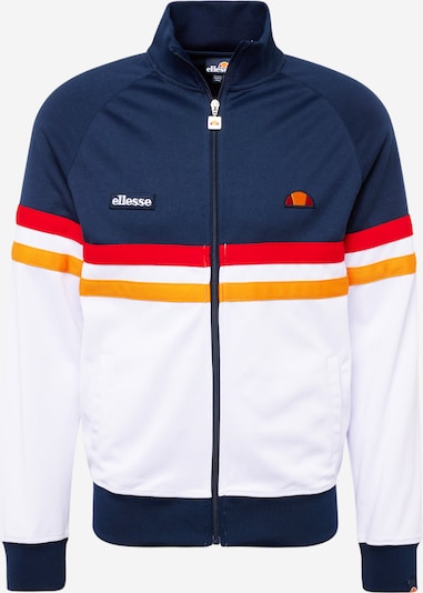 ELLESSE Veste de survêtement 'Rimini' en bleu marine / orange / rouge clair / blanc, Vue avec produit