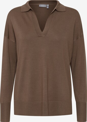 Fransa Sweater 'FREMALVA' in Brown: front