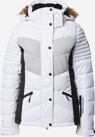 Superdry Snow Outdoorová bunda - biela: predná strana