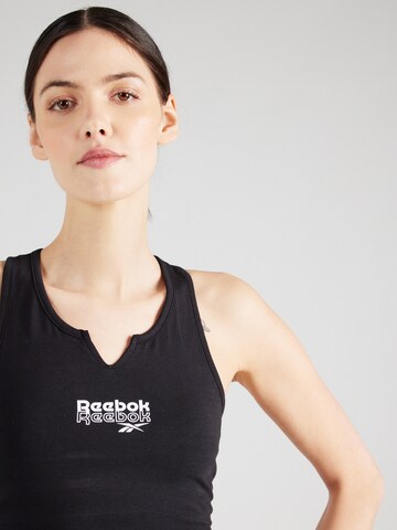 Reebok Top sportowy w kolorze czarny