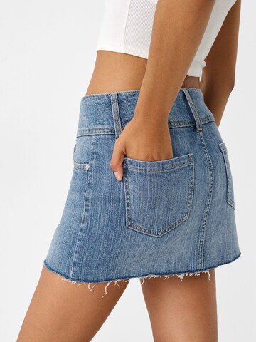 Bershka Sukně – modrá