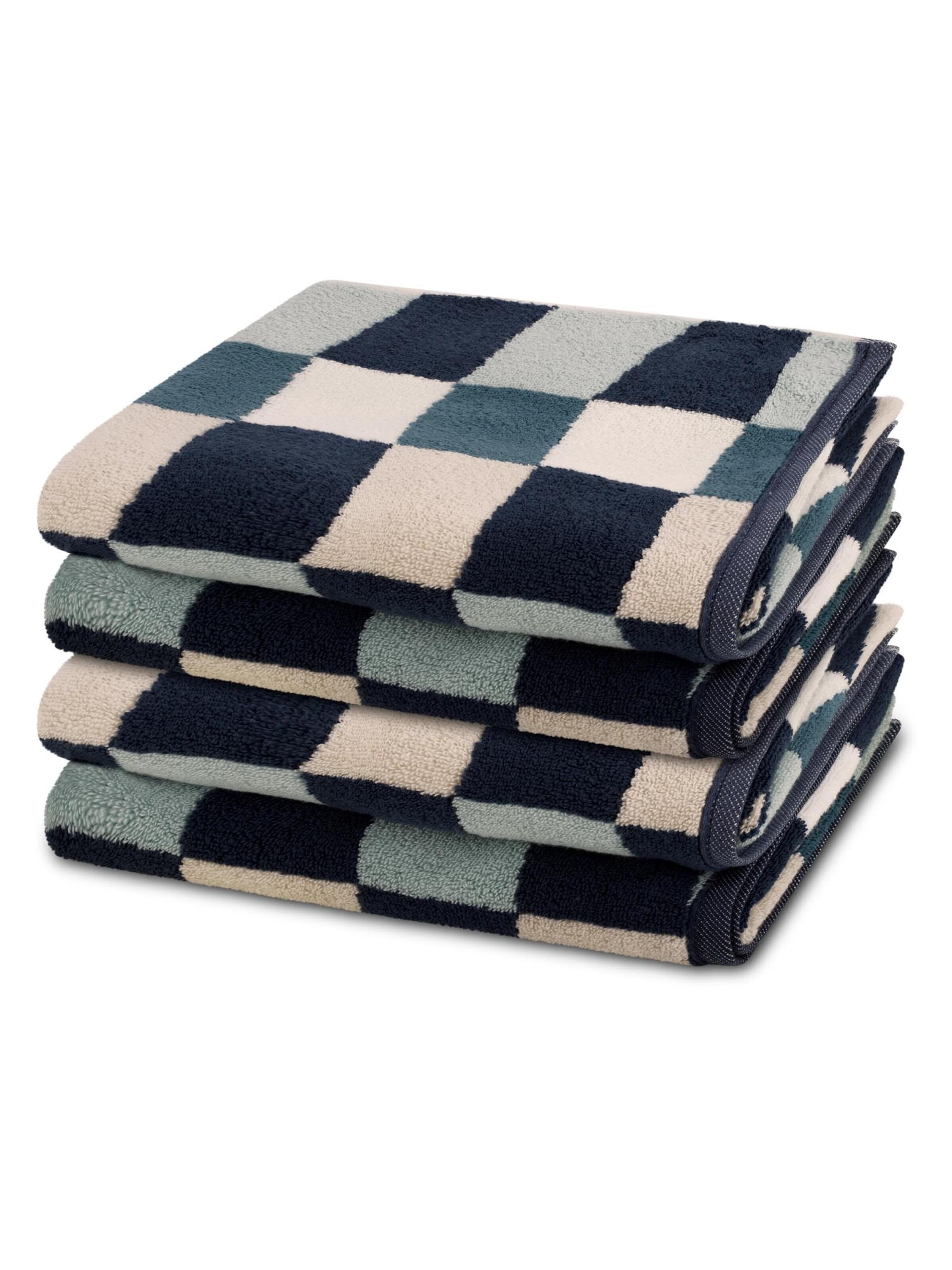 ROSS Handtuch 'Three Stars'‌‌‌‌‌‌ in Blau: Vorderseite