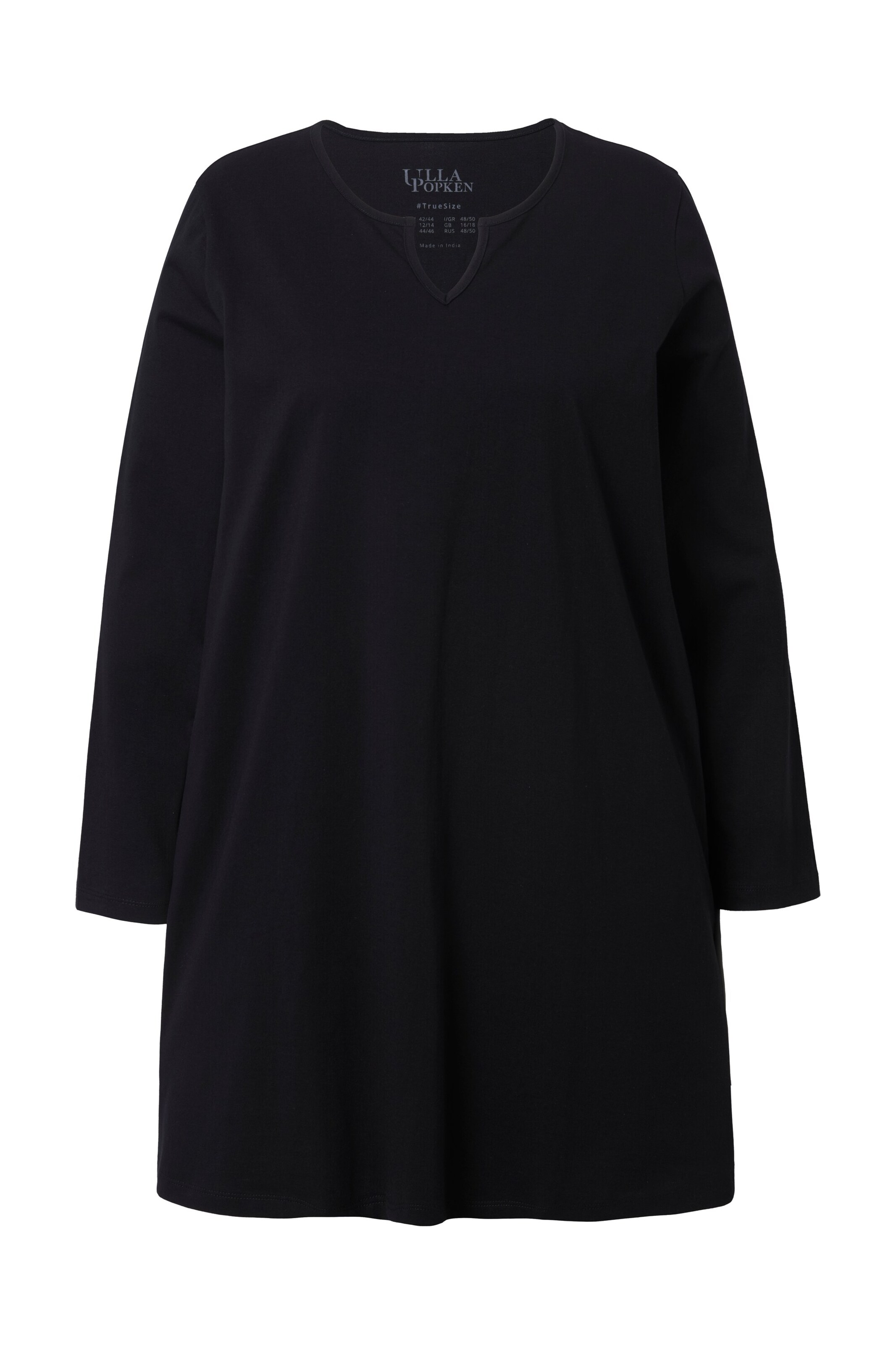 Ulla Popken Shirt in Black: front