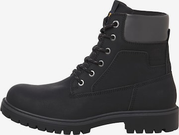 JACK & JONES Lace-up boots in Black: front