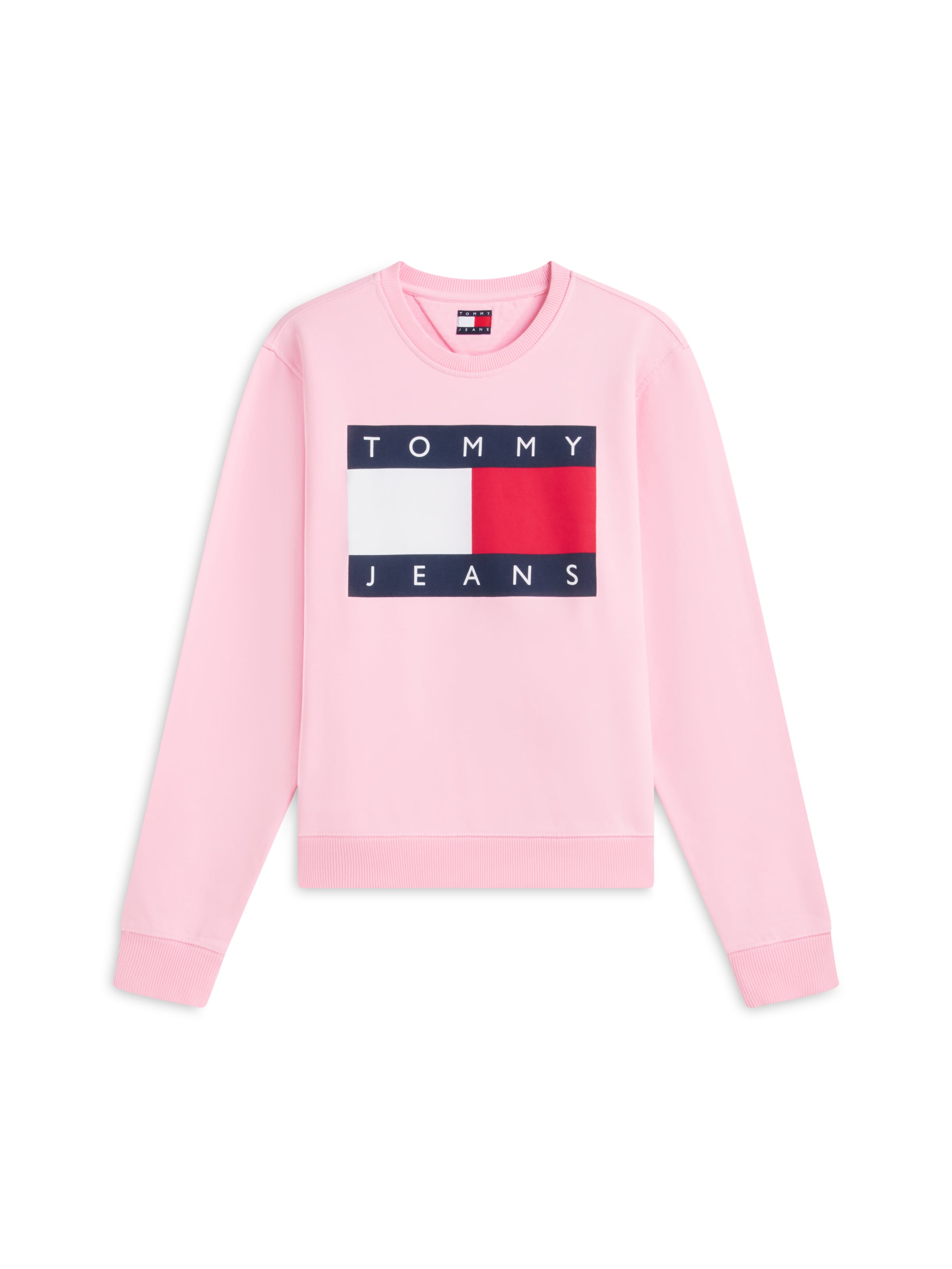 Tommy Jeans Sweatshirt in Roze: voorkant