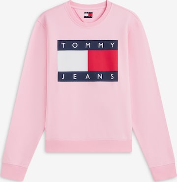 Felpa di Tommy Jeans in rosa: frontale