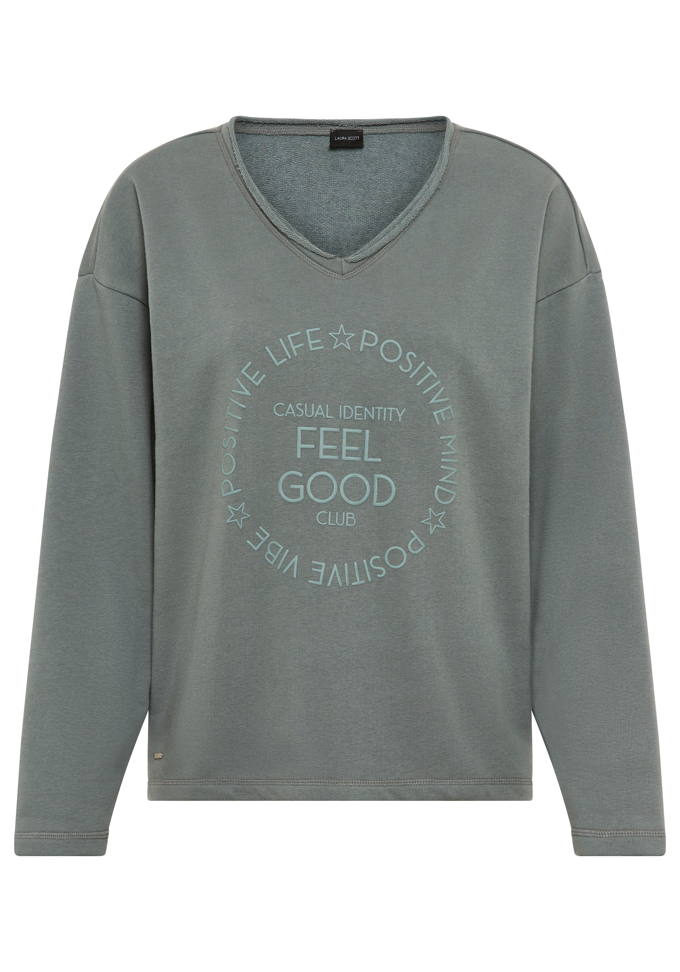 LAURA SCOTT Sweatshirt in Green: front