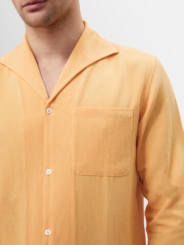 Regular fit Camicia di Dandalo in giallo