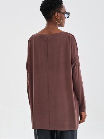 Blue Shadow Bluse 'Fina'‌ in Braun