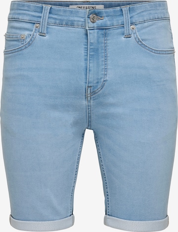 Only & Sons - Slimfit Vaquero 'ONSPLY' en azul: frente