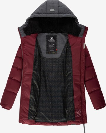 Ragwear Wintermantel 'Ashani' in Rood