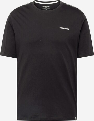 T-Shirt 'PARKER' JACK & JONES en noir : devant