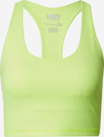 DKNY Performance Sporttop 'BALANCE COMPRESSION' in Geel: voorkant