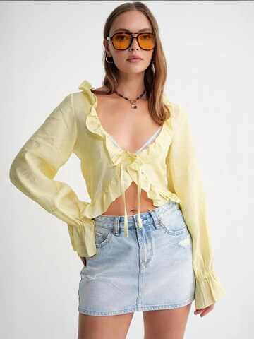 MixRay Blouse in Geel: voorkant