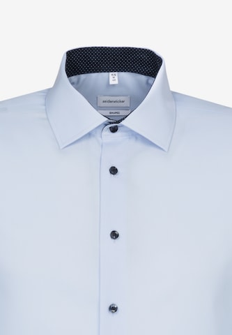 SEIDENSTICKER Slim Fit Hemd ' Shaped ' in Blau