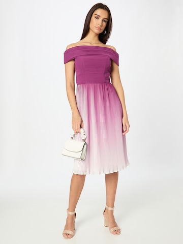 Chi Chi London Cocktail Dress 'Bardot' in Purple