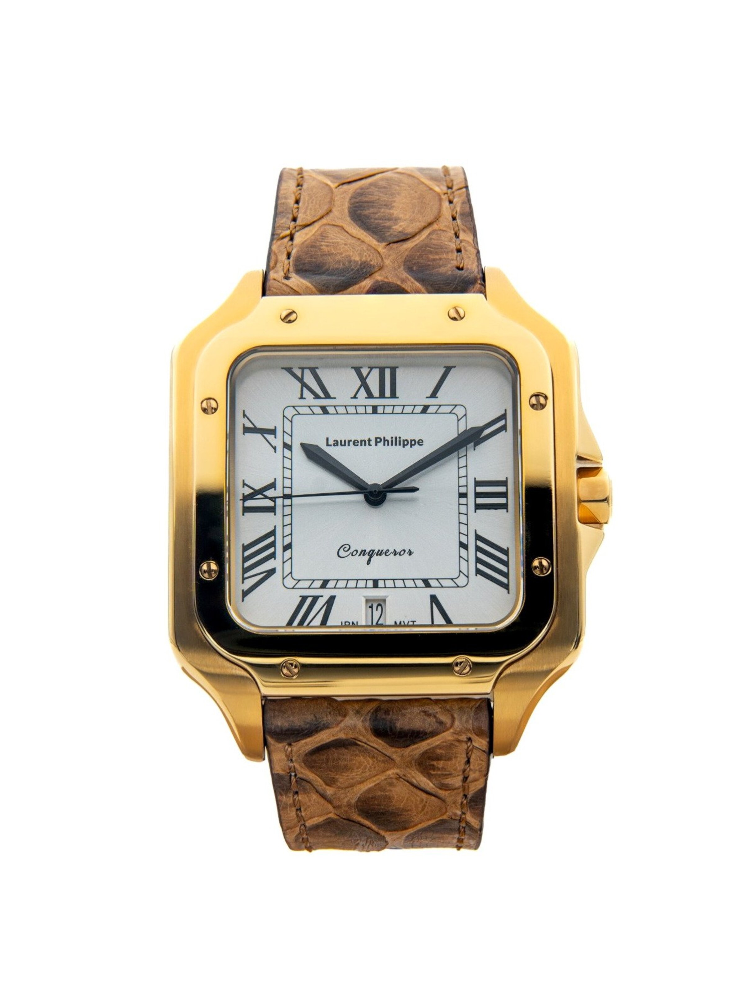 Laurent Philippe Analog Watch in Yellow: front