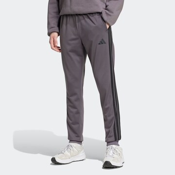 ADIDAS SPORTSWEAR Tapered Workout Pants in Grey: front