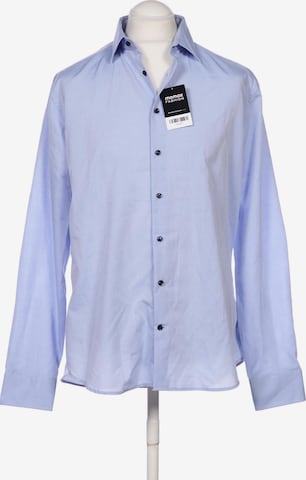 SEIDENSTICKER Button Up Shirt in L in Blue: front