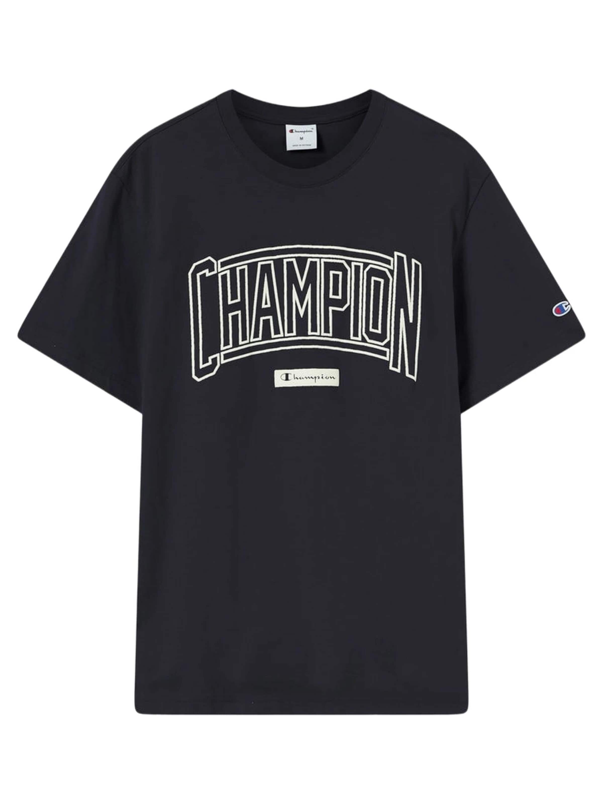 T-Shirt 'Camiseta champion negra puff print crewneck tee' Champion -DO NOT USE- en noir