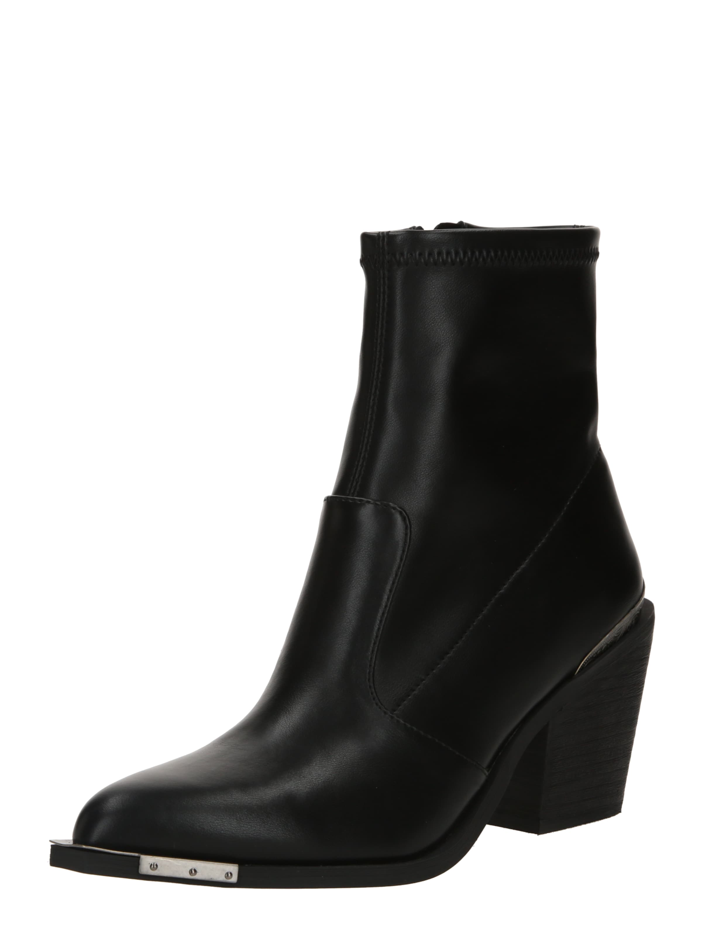 BUFFALO Enkellaarsjes in Zwart: voorkant