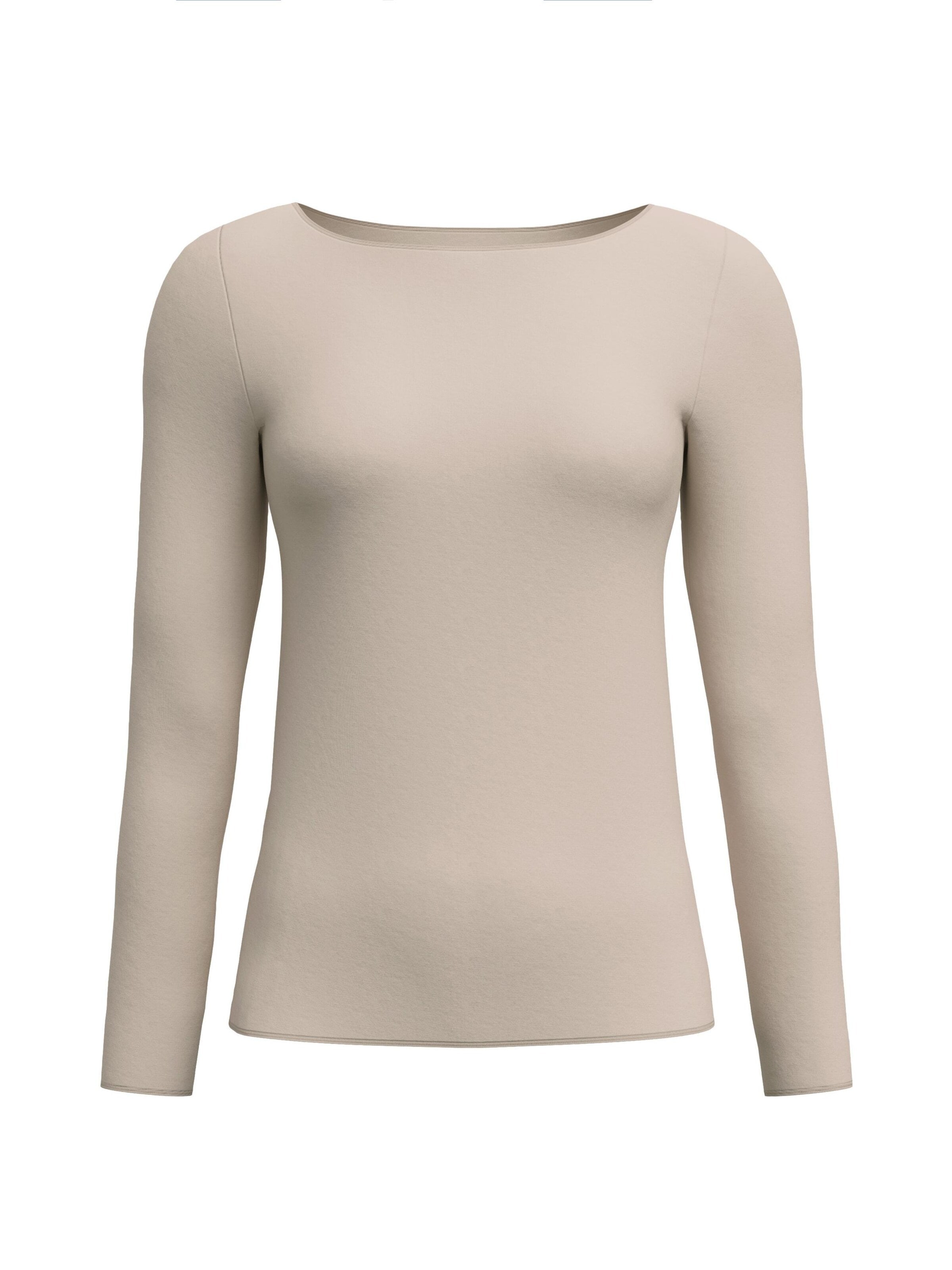 Maglietta intima 'Second Skin' di CALIDA in beige: frontale