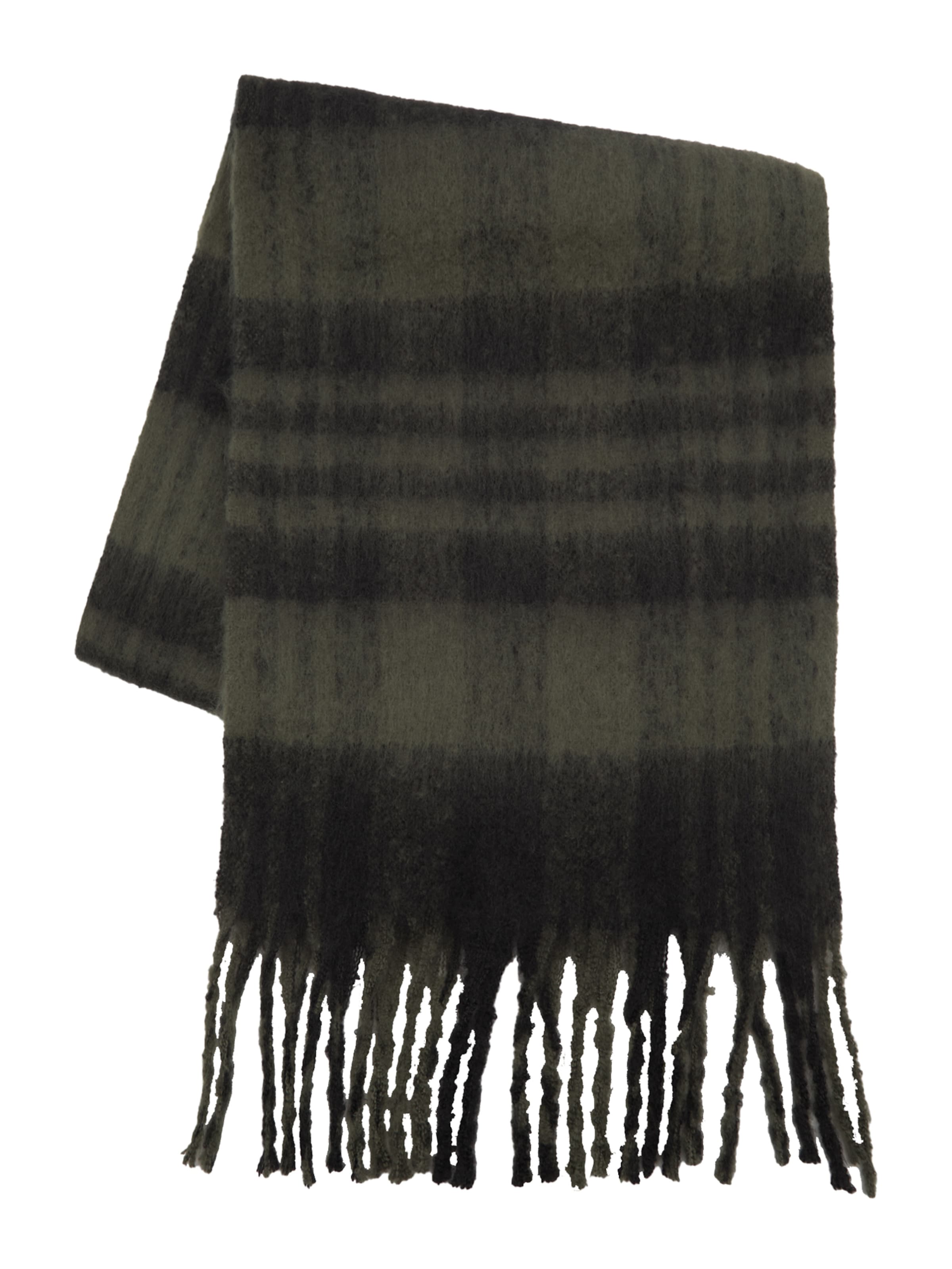 Sciarpa Pull&Bear di colore oliva / nero, Visualizzazione prodotti