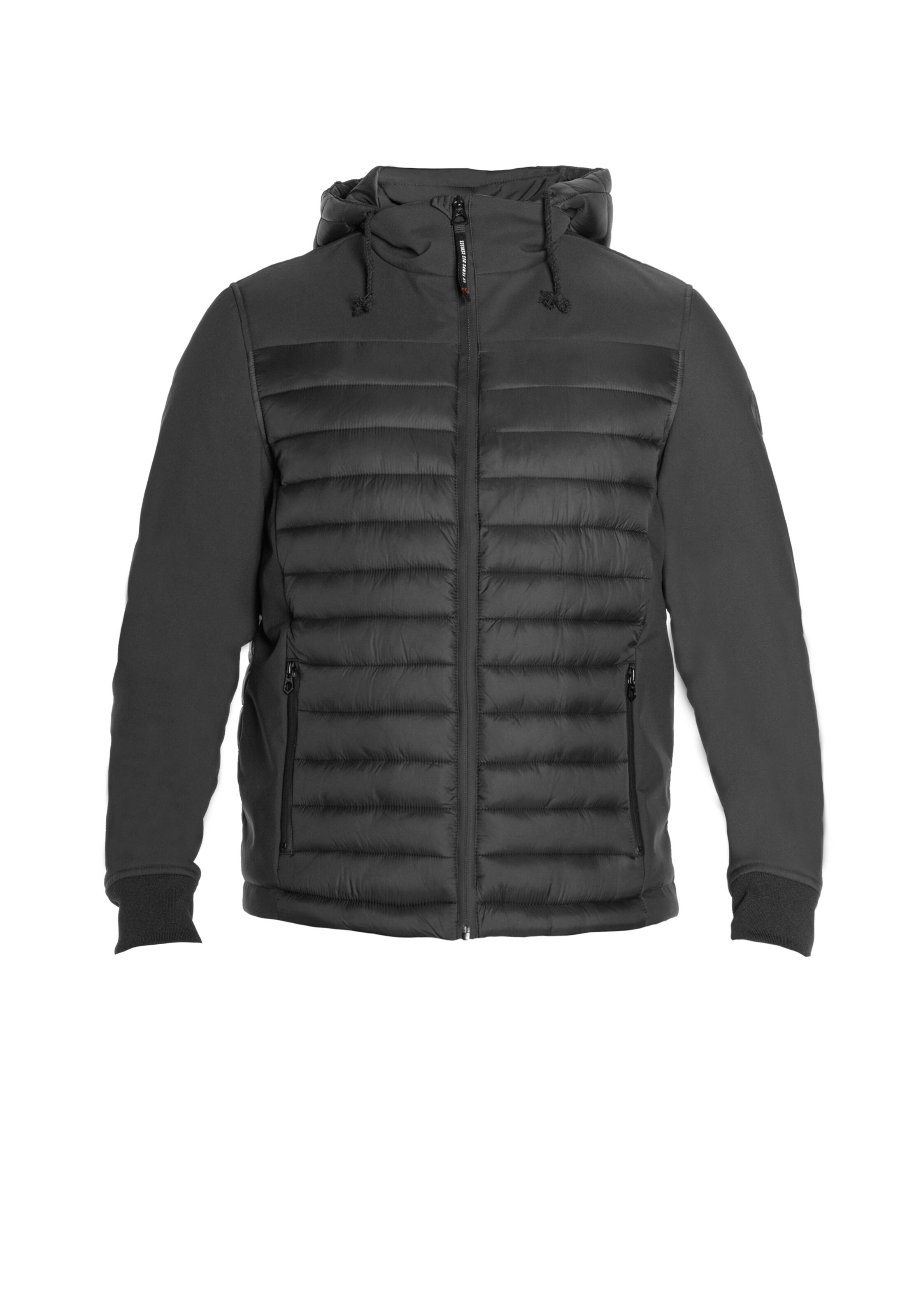 Le Temps Des Cerises Winterjacke 'Lima' in Schwarz: Vorderseite
