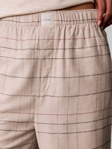 Calvin Klein Pyjamabroek in Beige
