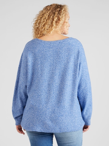 Vero Moda Curve Pullover 'DOFFY' in Blau