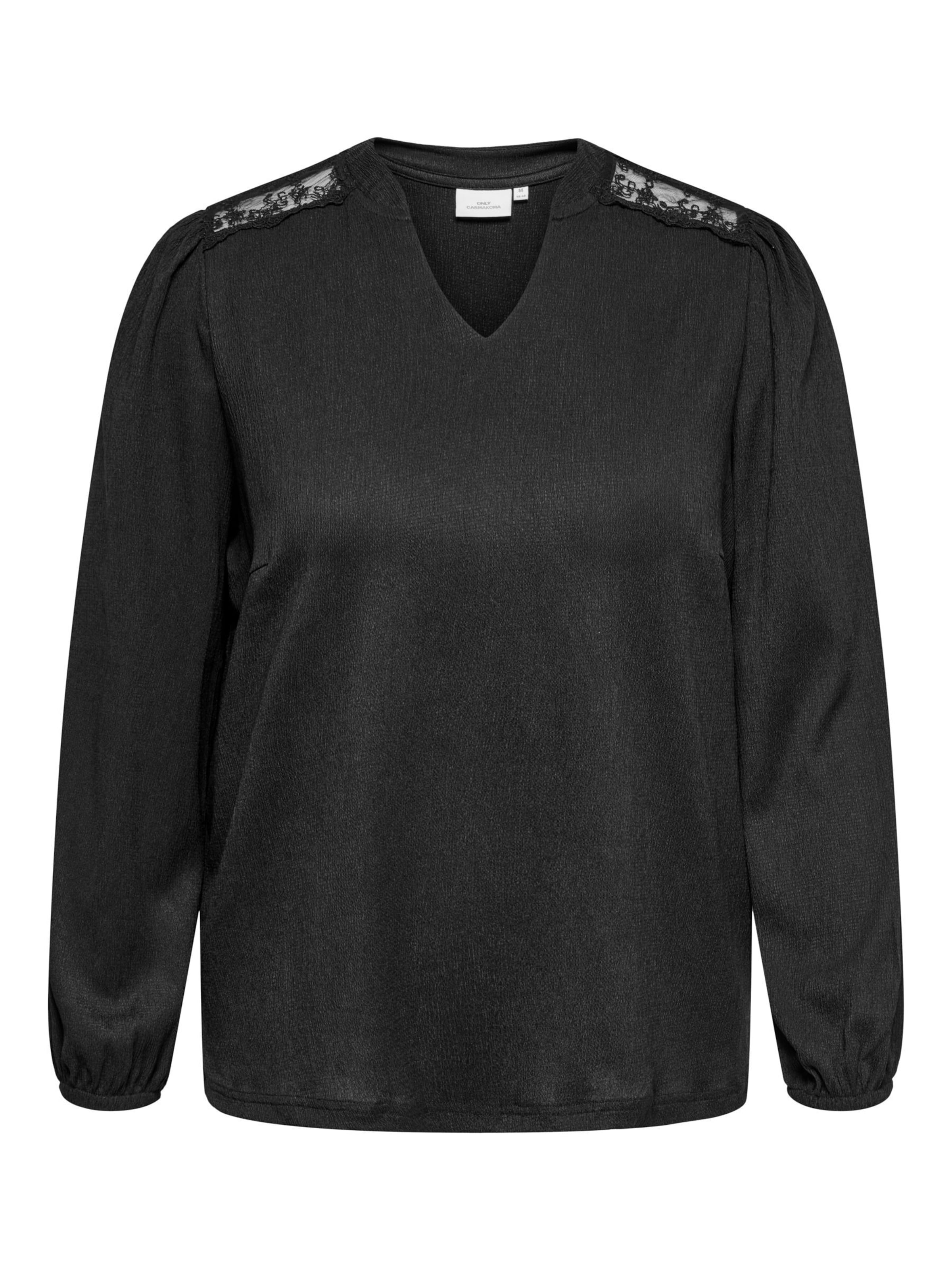 ONLY Carmakoma Bluse 'CARFancy' i sort: forside