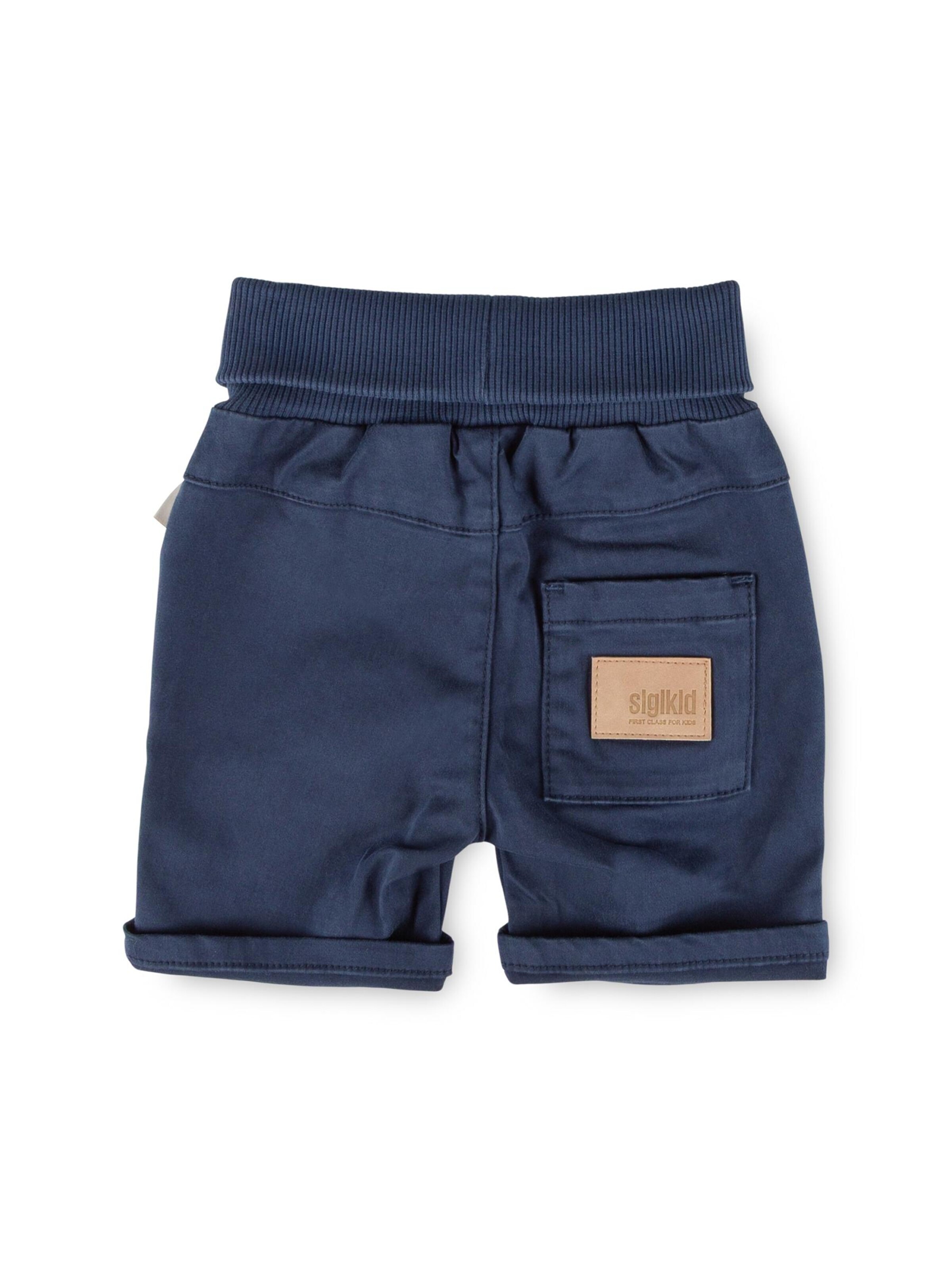 SIGIKID Regular Hose 'Gabardine-Bermuda Tiger & Löwe'‌‌‌‌‌ in Blau