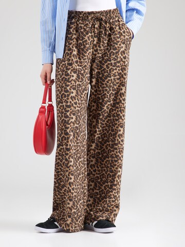 Wide Leg Pantalon 'VIJosa' VILA en marron : devant