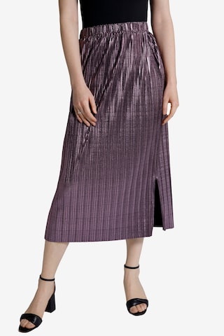 Ulla Popken Skirt in Purple: front
