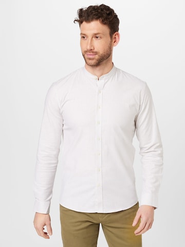 Lindbergh Regular fit Button Up Shirt in Beige: front