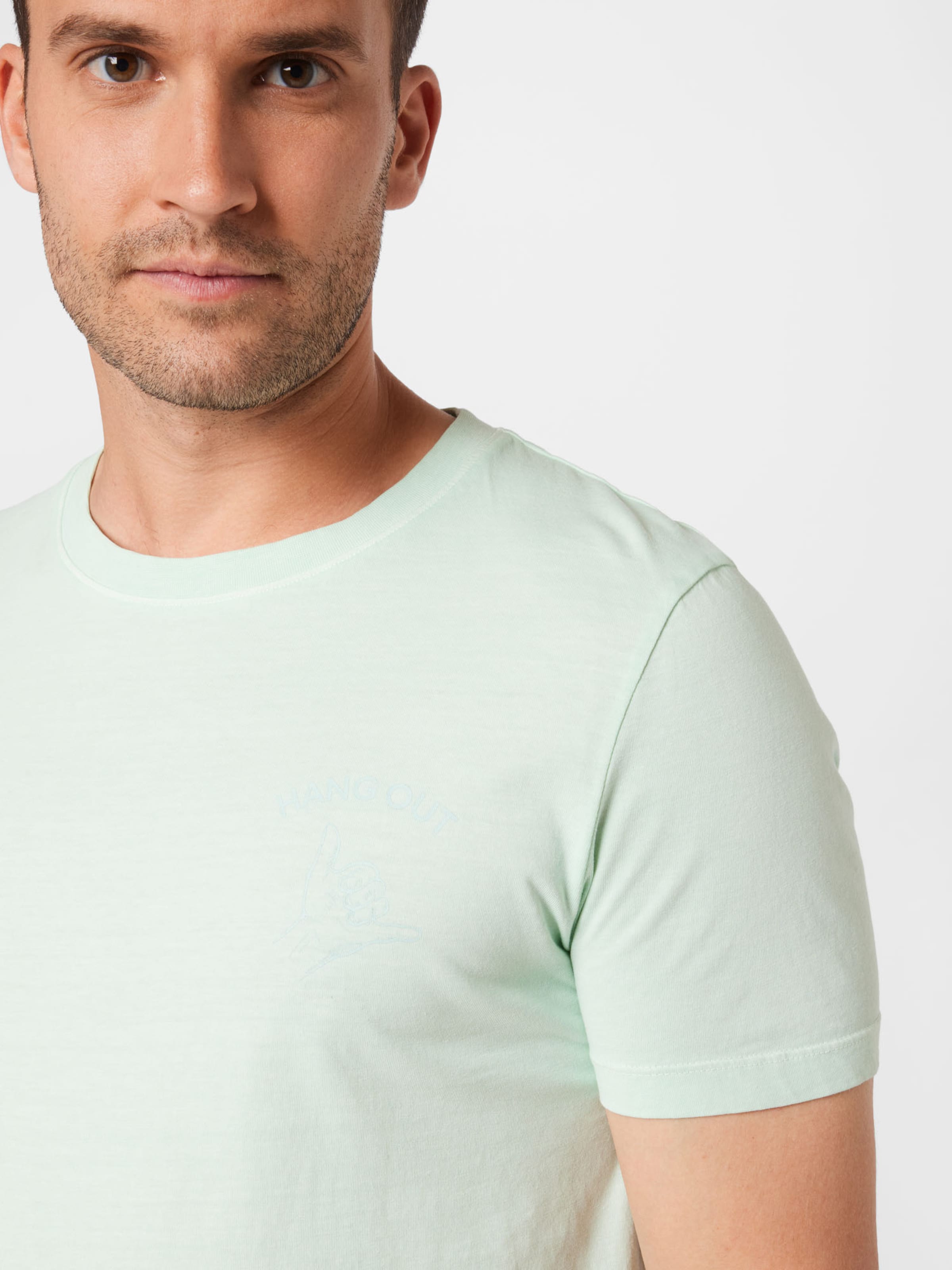 Männer Shirts TOM TAILOR DENIM T-Shirt in Pastellgrün - VT03786