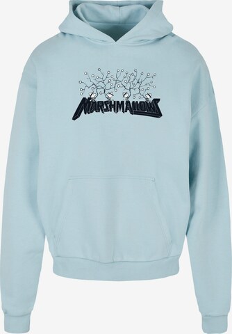 Merchcode Sweatshirt 'Peanuts - Marshmallows' in Blau: predná strana