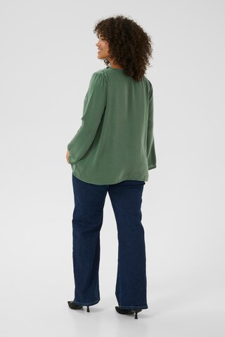 KAFFE CURVE Blouse 'Meriel' in Groen