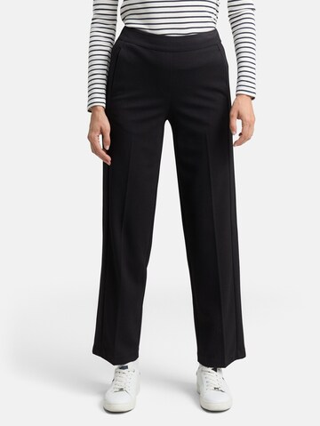 TOM TAILOR Regular Trousers 'TTMia' in Black: front
