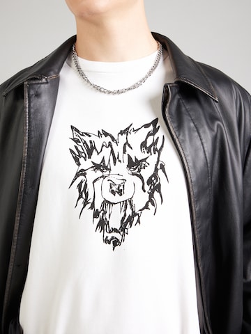 Tricou 'Great' de la WEEKDAY pe alb