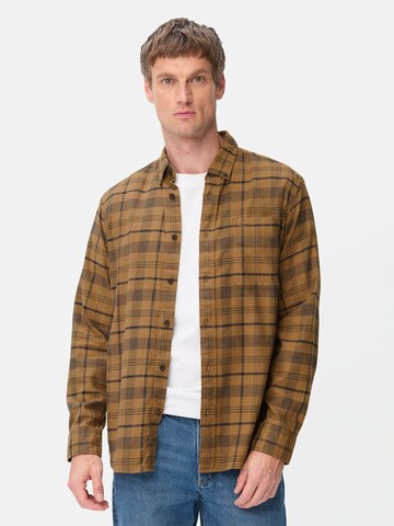 CAMEL ACTIVE Regular fit Button Up Shirt in Brown: front