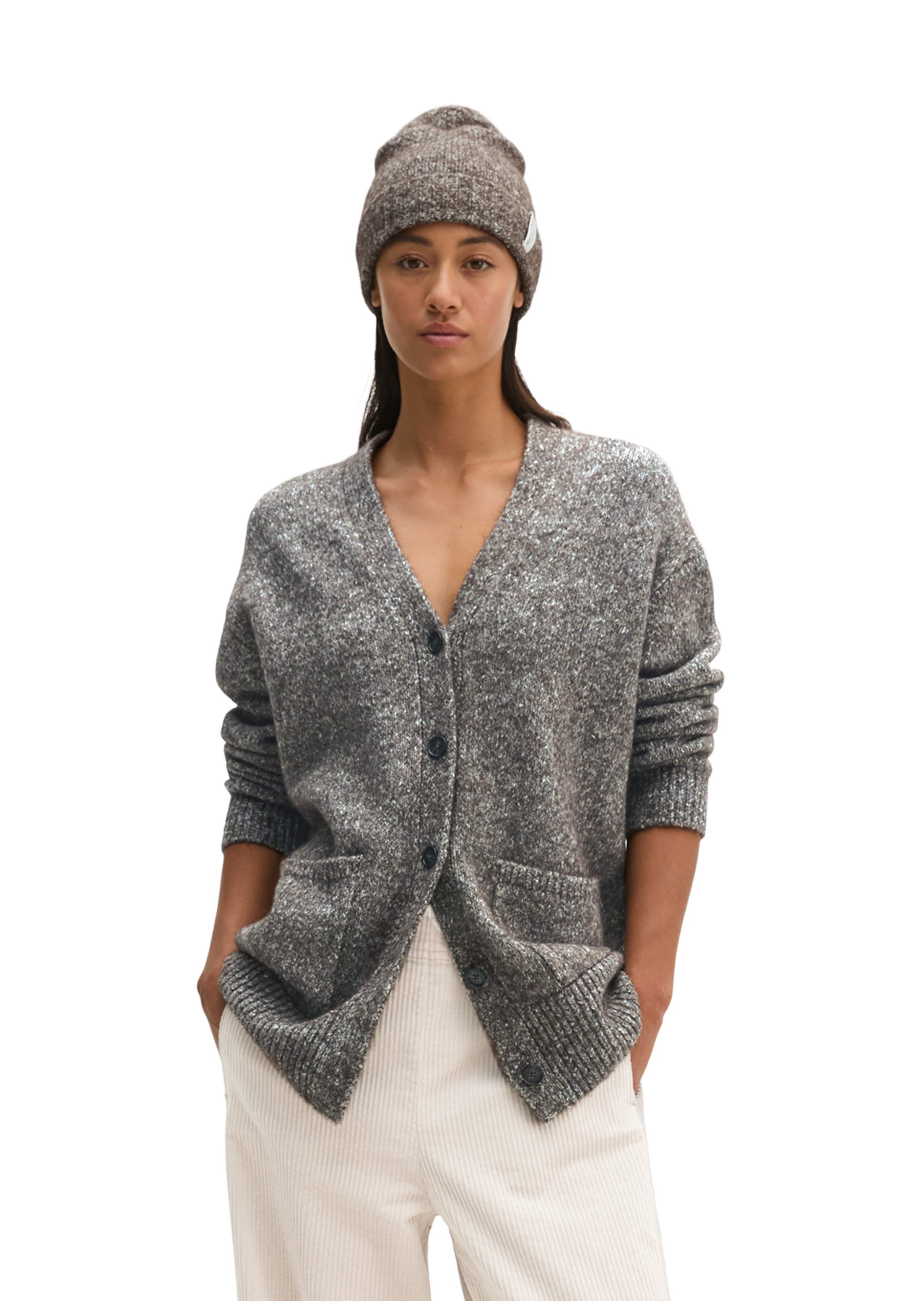 Marc O'Polo Strickjacke in Braun: Vorderseite