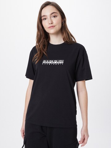 NAPAPIJRI - Camiseta en negro: frente