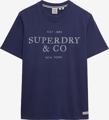 T-Shirt '1954 Company' Superdry & Co en bleu : devant