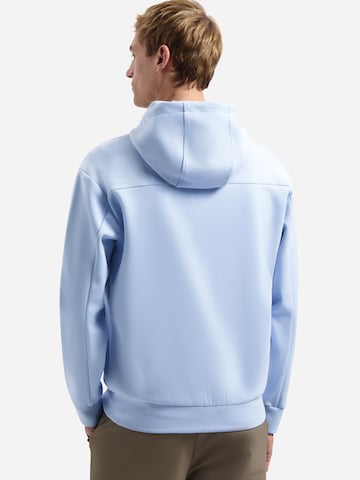 No Excess Zip-Up Hoodie in Blue